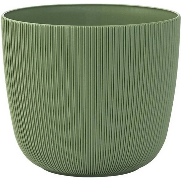 Engelland Blumentopf Pflanztopf mit Drainagesystem (Vorteils-Set, 1 St, robuster PP-Kunststoff), Rillenoptik, UV-resistent, Drainagesystem, direkte Bepflanzung – Bild 4