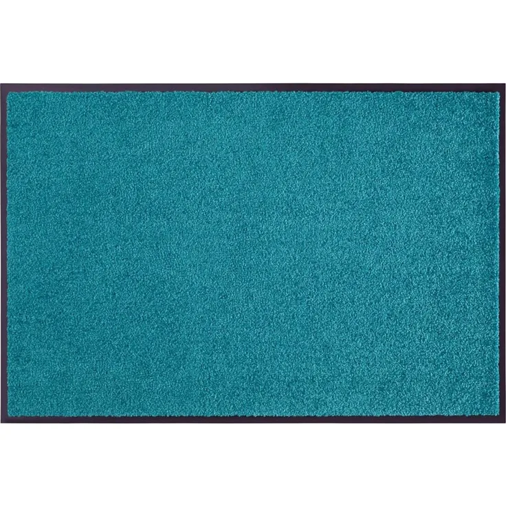 Waschbare Fußmatte Wash & Clean - petrol - 60x180x0,7cm