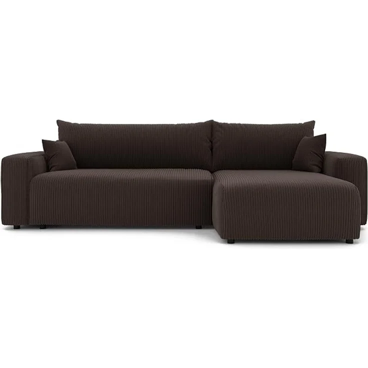 XL-Ecksofa mit Schlaffunktion & Stauraum, Braun, 278 x 145 cm – Bild 1