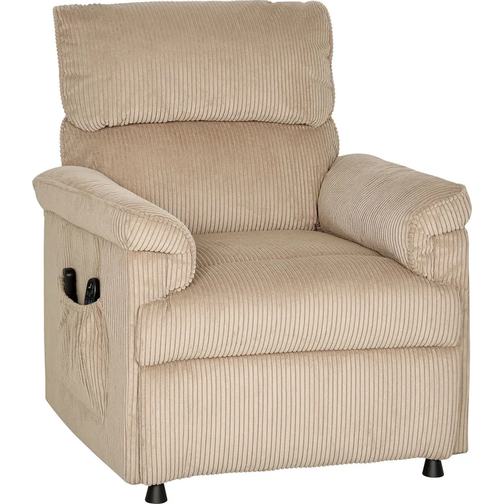 Massagesessel mit Vibrationsmodi, Wärmefunktion, leiser Motor, Memory-Funktion, Stahl, Stoffbezug, Braun--Braun--94x86x105cm--YOUDENOVA – Bild 2
