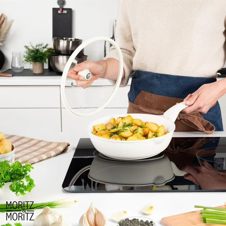 Moritz & Moritz Multipfanne mit Deckel, Aluminium Creme, Ø 26 cm – Bild 10
