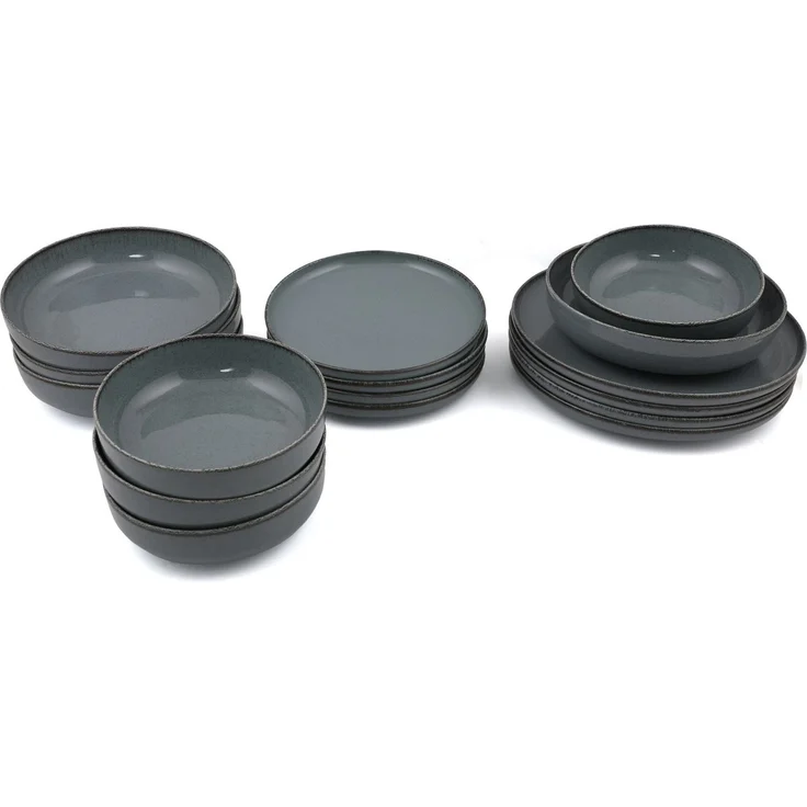 Hermia Concept Geschirr-Set Kütahya Porselen (16-tlg), 4 Personen, Porzellan, 4 Unterteller, 4 Speiseteller, 4 Dessertteller,4 Schalen – Bild 3