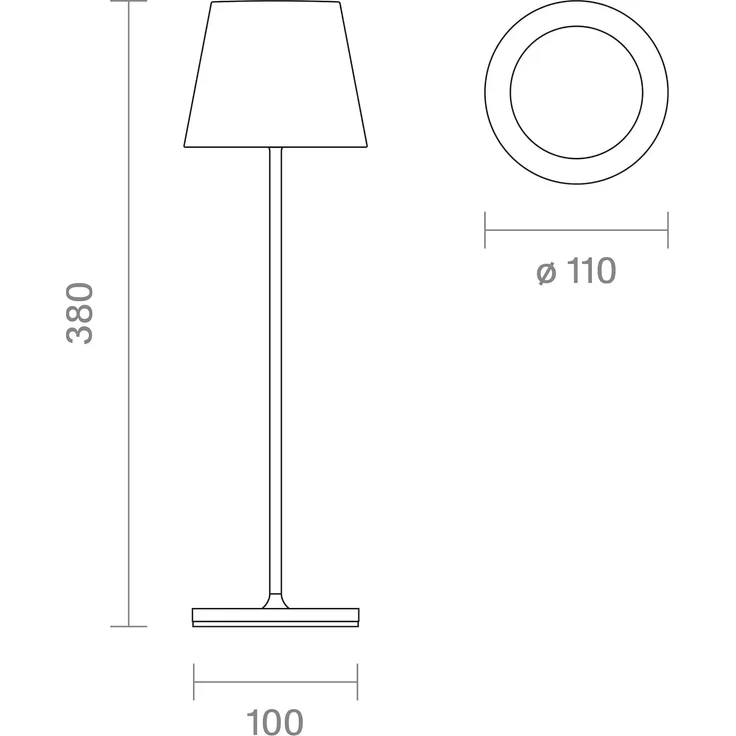 SIGOR LED Tischleuchte Akku-Tischleuchte, Dimmbar, LED fest integriert, Warmweiß – Bild 9