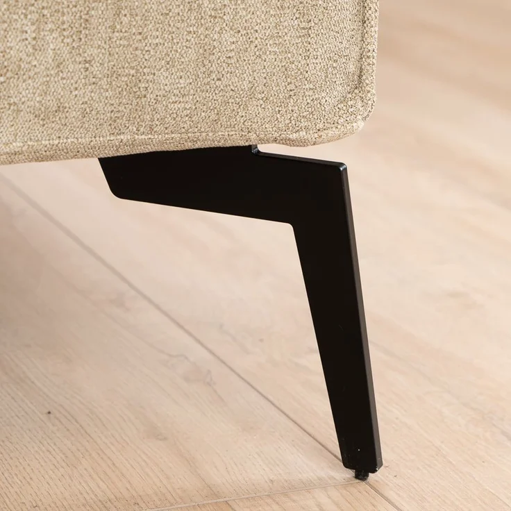 Bronx71 Stoff Hocker Vegas rechteckig taupe – Bild 9
