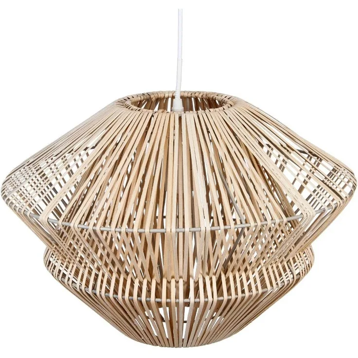 Hängelampe aus Rattan - Durchmesser 48 cm - Farbe: HOLZ Natur - Atmosphera