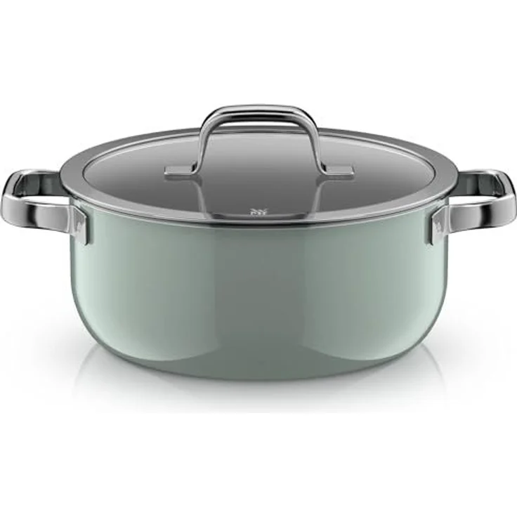WMF Bratentopf Fusiontec Mineral Pro, Bratentopf mit Deckel, 24 cm, Eucalyptus Haze, Fusiontec (Set, 1-tlg), extrem harte und strapazierfähige Oberfläche. Made in Germany – Bild 2