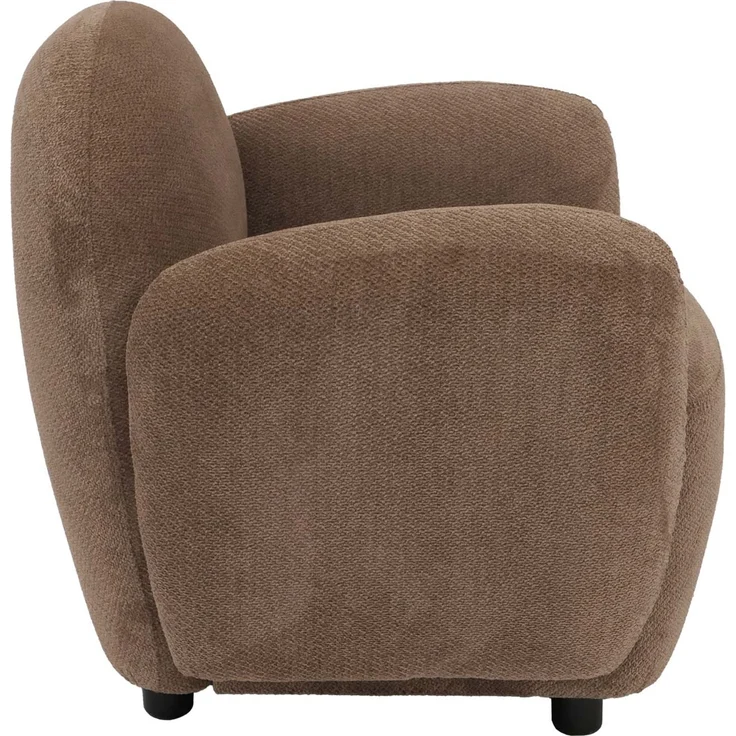 Sessel HWC-P33, Lounge-/Relax-/Cocktailsessel Polstersessel, Stoff/Textil Chenille (330 g/m²) ~ braun – Bild 6