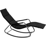SIENA GARDEN 'Aliano' Schaukelliege mit Kissen, Black