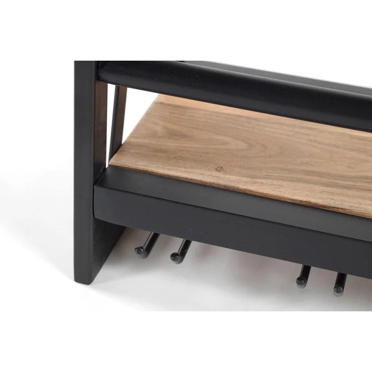 Kobolo Regal Wandregal SYRAH aus Metall und Mangoholz – Bild 3