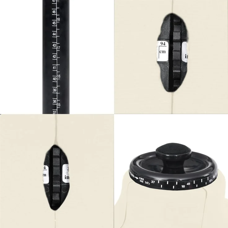 vidaXL Schneiderpuppe Verstellbar Männlich Creme Größe 37-45 288493 – Bild 5