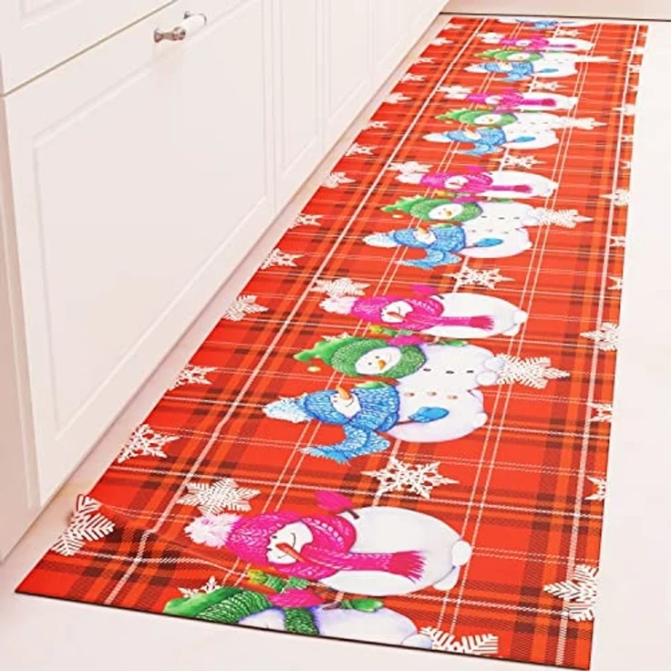 PETTI Artigiani Italiani Tischdecke für Weihnachten, schmutzabweisend, Weihnachtstischdecke mit Schneemann-Design, 24 Sitzplätze (140x450 cm), 100% Made in Italy – Bild 7