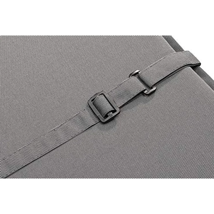 Traumnacht Komfort Liegenauflage Outdoor anthrazit mit abnehmbarem Bezug, 190 x 58 x 6 cm, Öko-Tex zertifiziert, produziert nach deutschem Qualitätsstandard – Bild 3