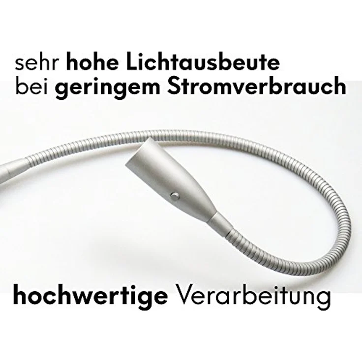 kalb Bettleuchte LED Leseleuchte Aufbauleuchte Nachttischlampe Bettlampe Leselampe, 2er Set, warmweiß – Bild 4