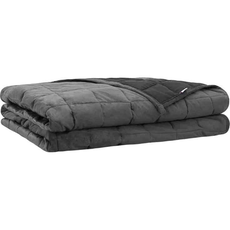 vidaXL Gewichtsdecke Anthrazit 200 x 220 cm 9 kg 100% Baumwolle 205T 3442983 – Bild 2