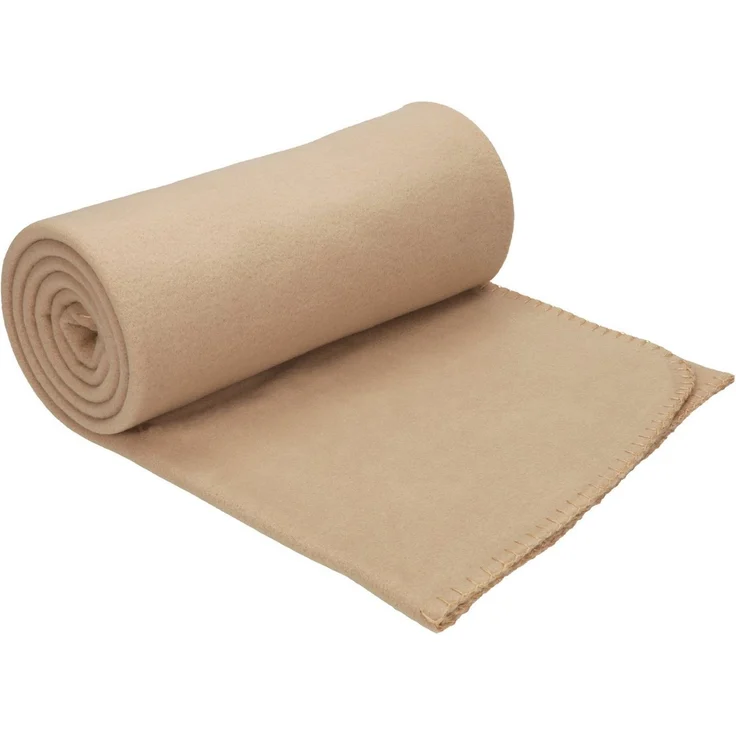 Wohndecke Luxus Fleecedecke Kuscheldecke Größe 130x170 cm Farbe beige, Betz, 180 g/m² – Bild 1