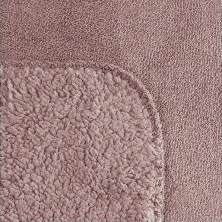 Wohndecke TEDY Teddy-Fleece kuschelige Sofadecke Sesselschoner Extra weich rosa 70x160 cm rosa – Bild 3