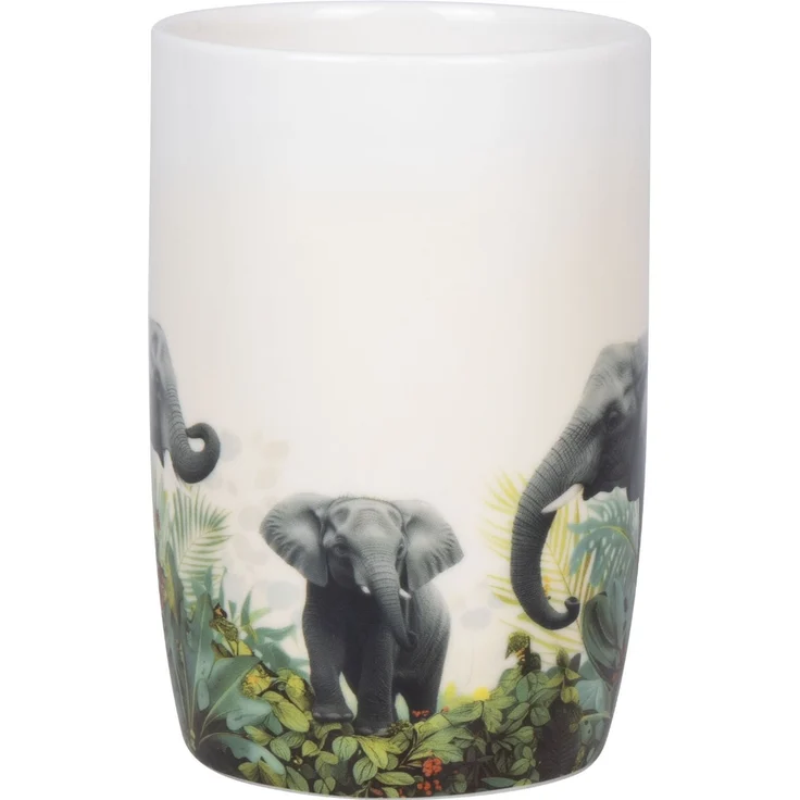 KÖNITZ 1172693056 Becher Jungle Elephants 580 ml aus Bone China Porzellan / Dschungel Elefanten – Bild 4