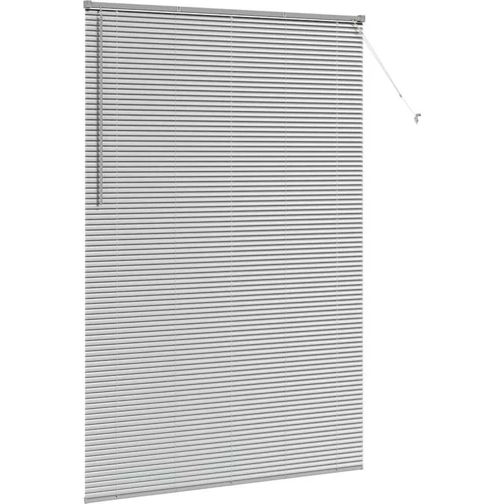 vidaXL Balkenjalousien Silber 220 x 140 cm Aluminium 42005955 – Bild 5