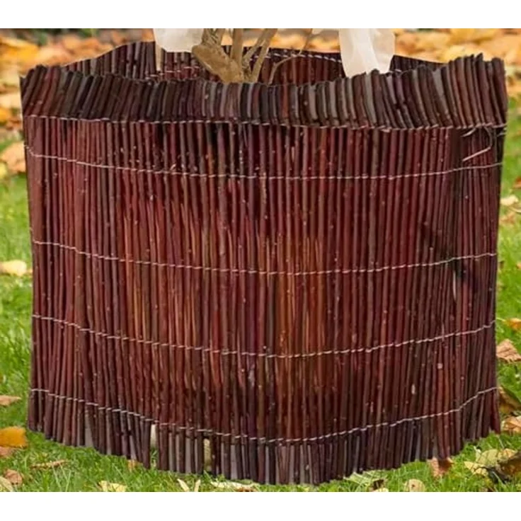 6 Stück Weidenmatte 150x50 cm Zaun Sichtschutz Holz für Garten Balkon Terrasse 6er Set – Bild 2