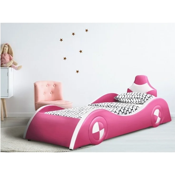 HTI-Living 'Racing' Kinderbett, inkl. Lattenrost, ohne Matratze, MDF pink/weiß, 90x200 cm – Bild 4