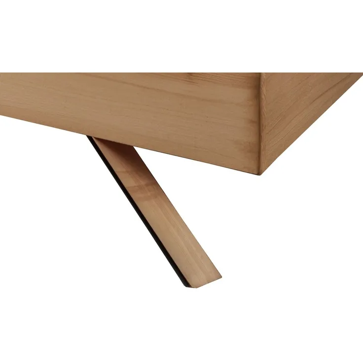Doppelbett 180x200cm 'Combo II' Wildeiche geölt Holzkopfteil