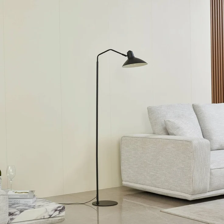 Lindby Stehlampe Adrik, Metall, Schwarz IP20, 1 x 15 W LED – Bild 4