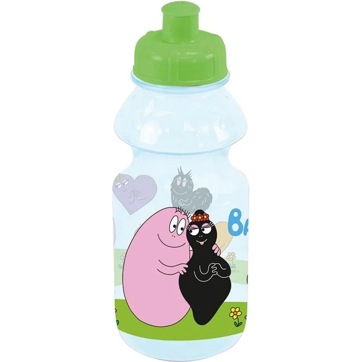 FUN HOUSE | Komplettes Set Lunchbox Barbapapa für Kinder | 1 Glas, 2 Teller + Besteck + Trinkflasche und Brotdose | offizielles Lizenzprodukt | wiederverwendbar und mikrowellengeeignet | Geschenkidee – Bild 4