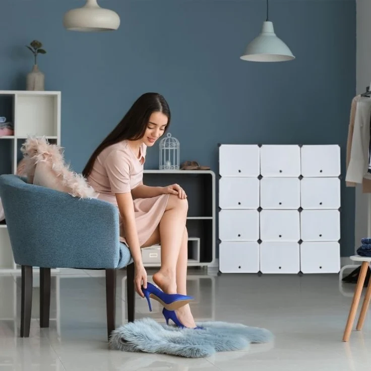 Schuhschrank Stecksystem 24 Fächer – Bild 6