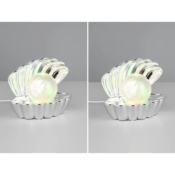 2er SET kleine USB Muschel Tischlampen mit RGB Beleuchtung, Höhe 14cm – Bild 8