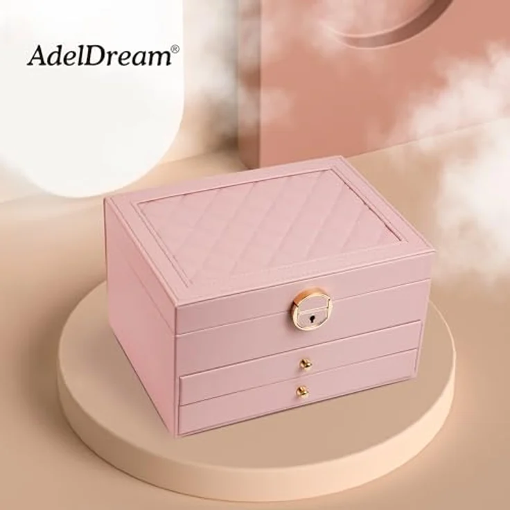 AdelDream Schmuckkasten AdelDream Schmuckkasten dreistöckige Schmuckbox – Bild 6
