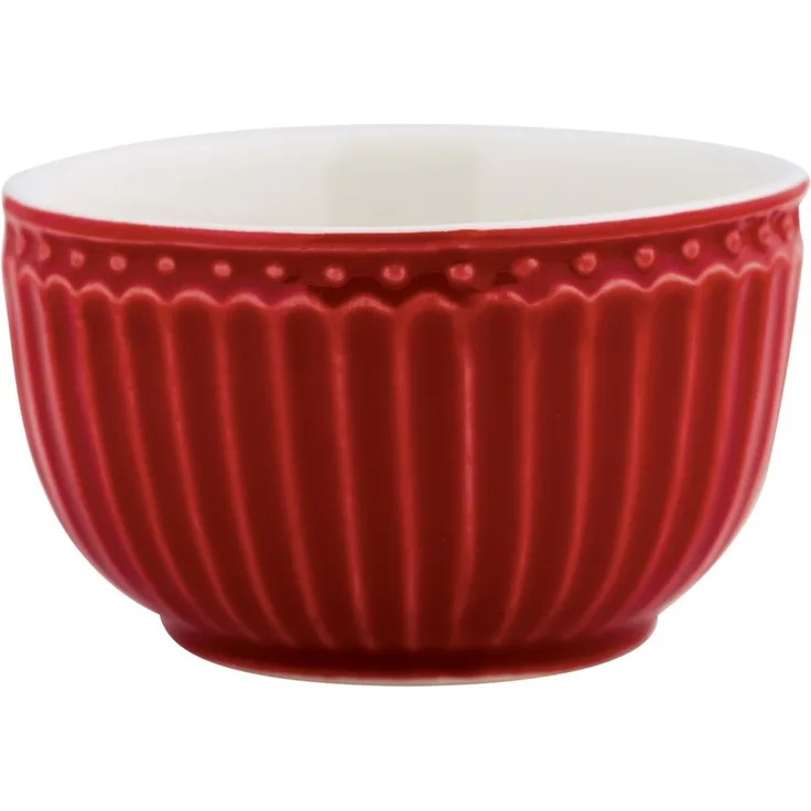 Greengate Schüssel Alice Mini Bowl red 8,5 cm, Steinzeug, (Schüsseln & Schalen)