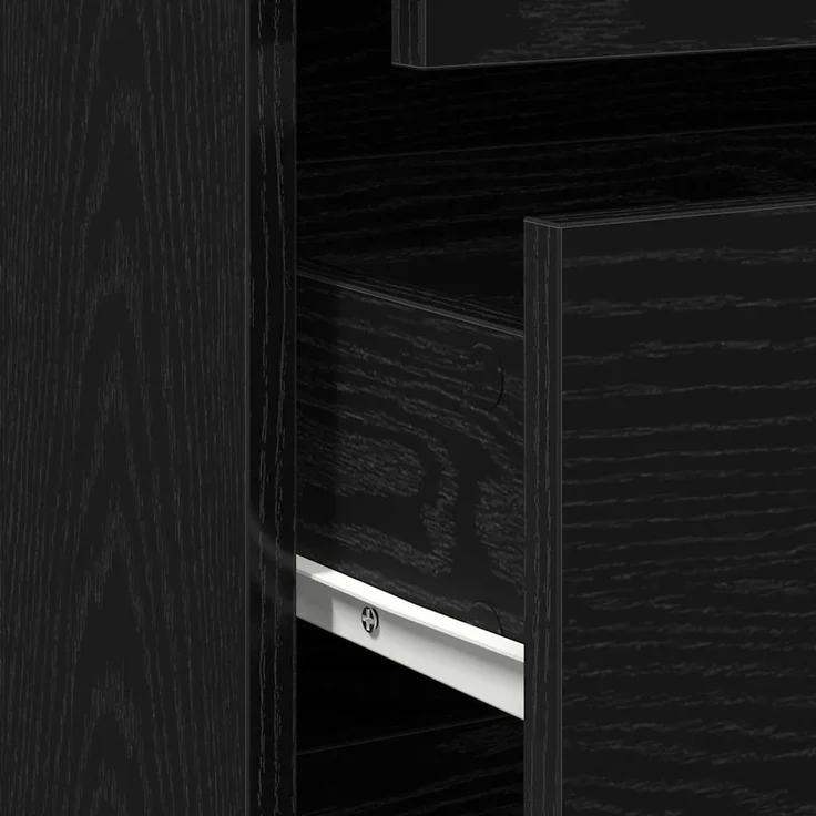 vidaXL Schubladenschrank Schwarz 80 x 41 x 58 cm Holzwerkstoff 868902 – Bild 10