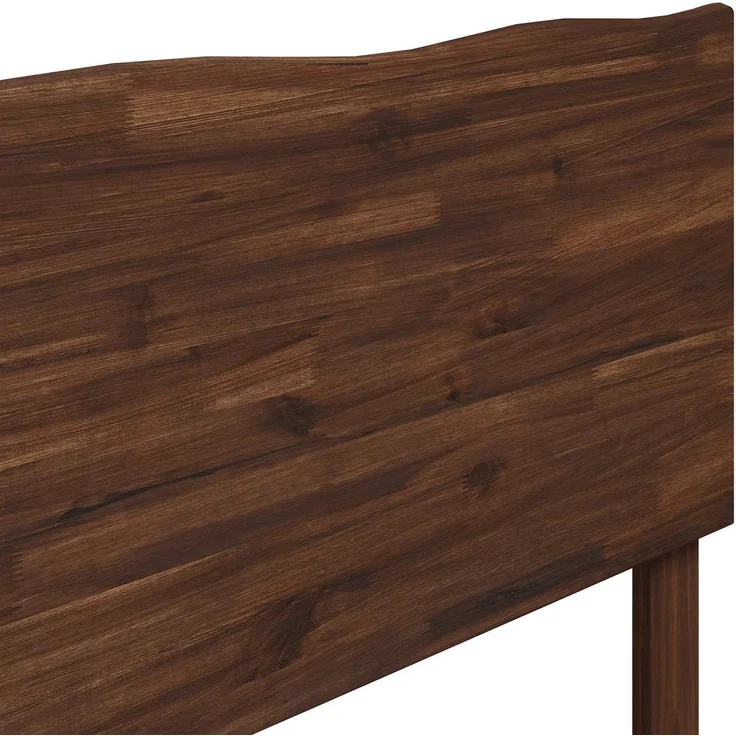 vidaXL Doppelbettgestell mit Kopfteil ROSTOCK Dunkelbraun 200 x 200 cm 3405458 – Bild 8