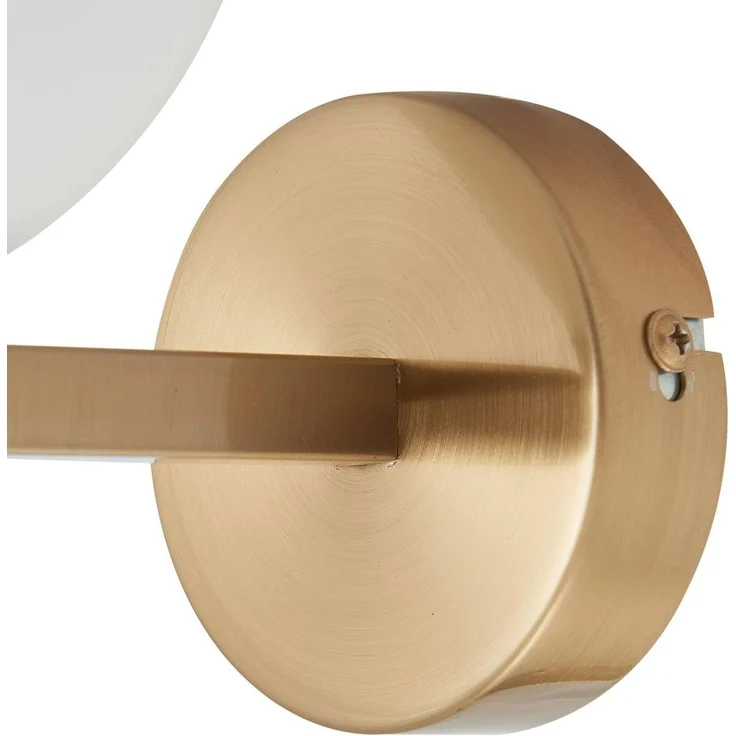 Lucande Wandleuchte Bidolo, Metall, Gold / Messing IP44, 1 x 8 W LED – Bild 9