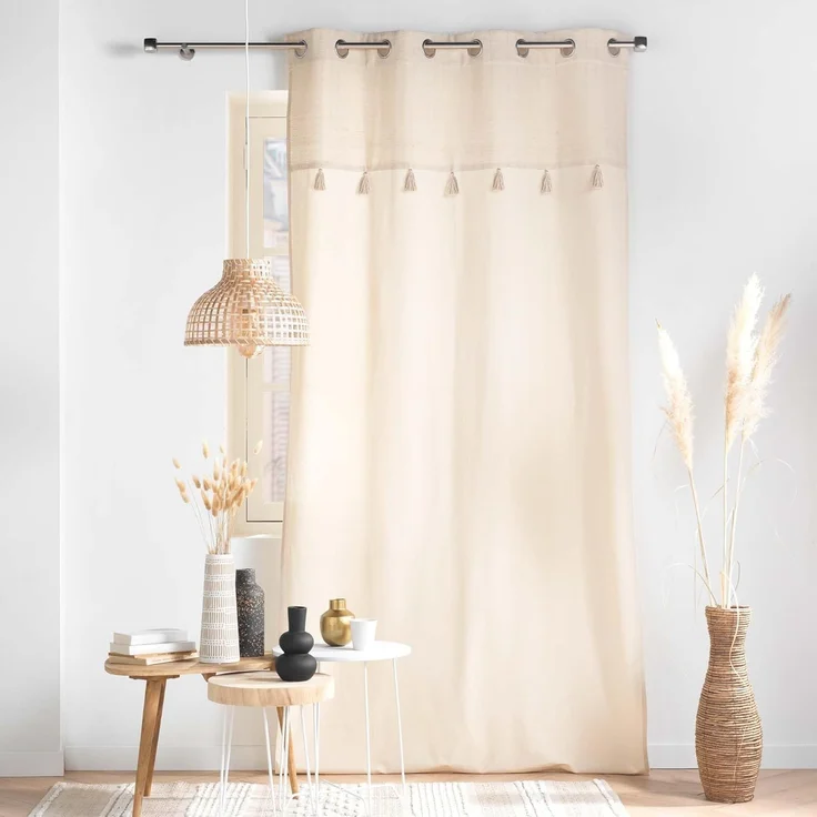 U10 Gardine mit Öesen IZIG, Beige, 140x240 cm – Bild 2