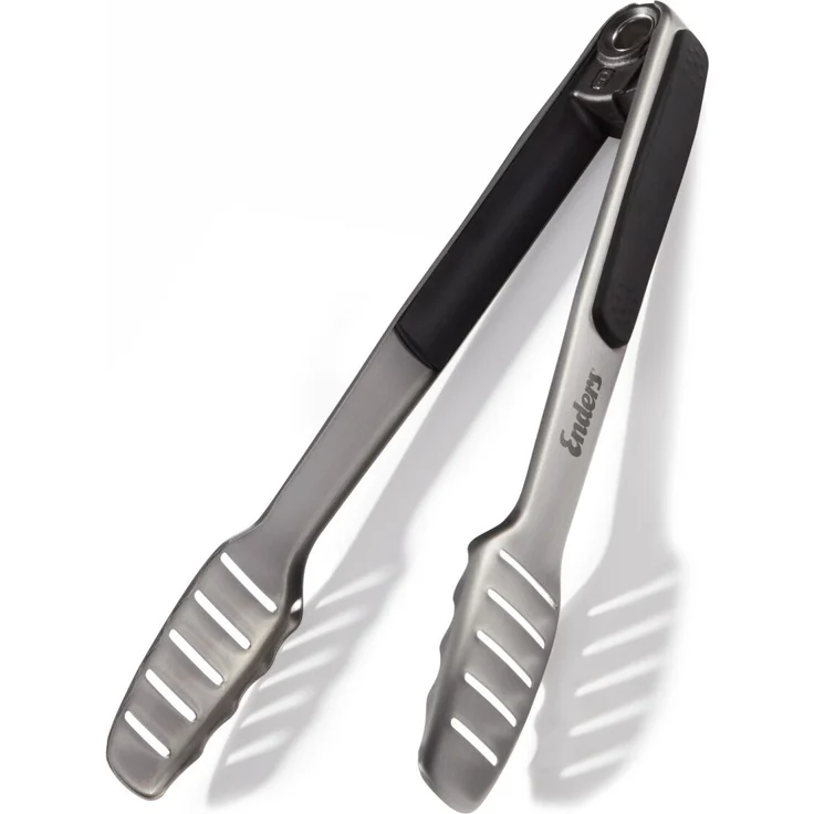 Enders® Grillzange mit Lock Funktion,aus Edelstahl, sicherer und rutschfester Halt im Griffbereich, mit Lock-Funktion, komfortables Arbeiten am Grill, Grillzubehör, ca. L 35cm #8782 – Bild 1