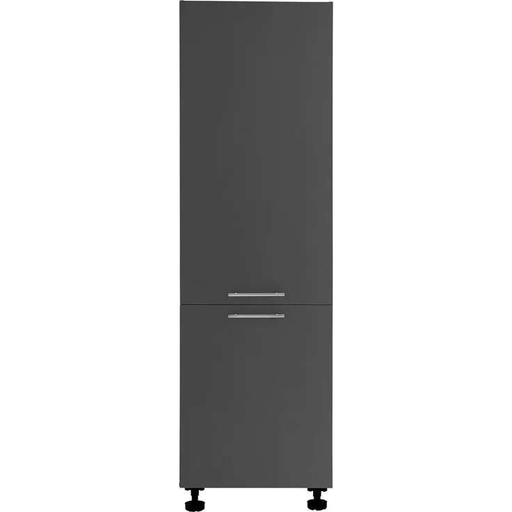 Kühlumbauschrank >LAUNDREEZY< in Anthrazit, Holzwerkstoff - 60x200x68cm (BxHxT) – Bild 3