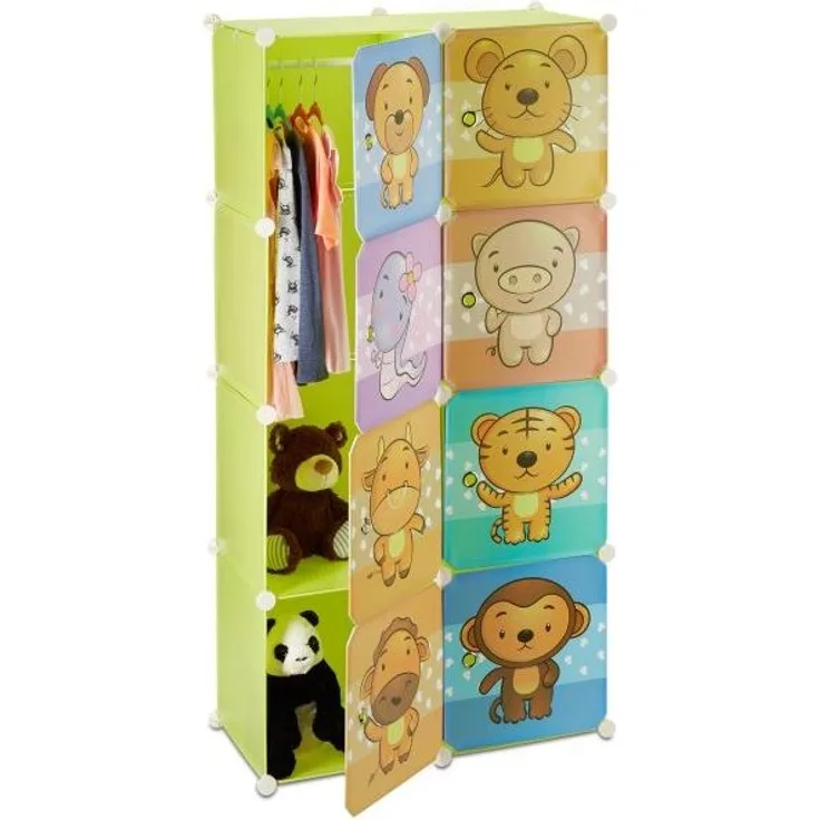 Relaxdays Kinderregal mit Tiermotiv