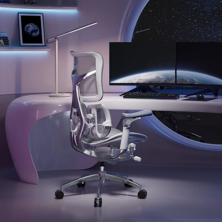 Sihoo 'Doro S300' ergonomischer Schreibtischstuhl, 124,5 x 76 cm, in Schwarz – Bild 12