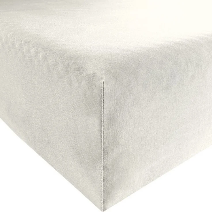 Erwin Müller 'Freising' Spannbettlaken, Gummizug: Rundumgummi, 1 Stück, Elasthan-Jersey-Stretch Uni, Weiß, Spannbettlaken | 80x200 - 80x220 cm – Bild 4