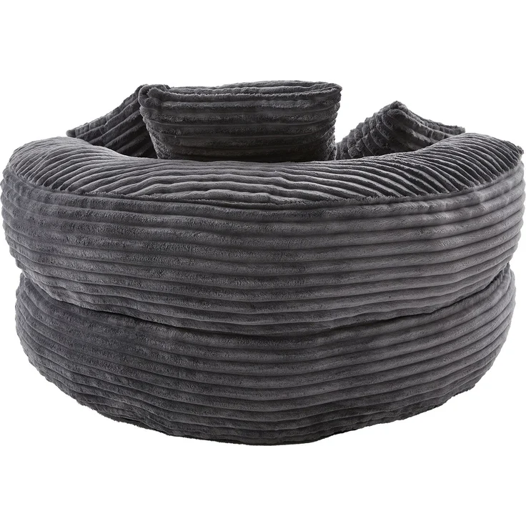 ZUBALIYA Sofa 108x52 cm, mit Cordbezug, mit breiten Armlehnen, mit Schaumstoffpolsterung, für Wohnzimmer und Apartments, Dunkelgrau – Bild 22