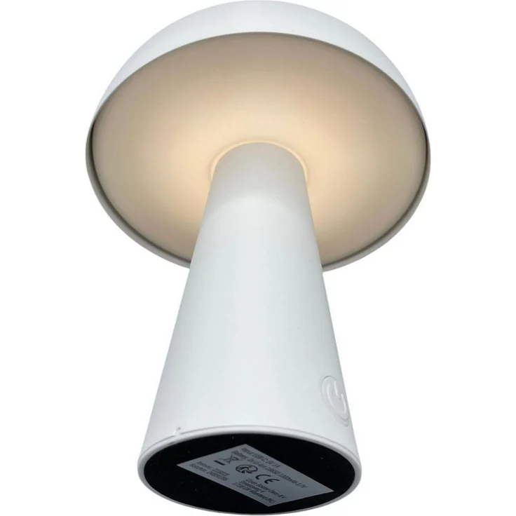 Coen Bakker Deco BV LED Außen-Tischleuchte, Dimmfunktion, LED, warmweiß, kaltweiß, neutralweiß, USB touch dimmbar weiß matt 3 Lichtfarben 15x21cm – Bild 3