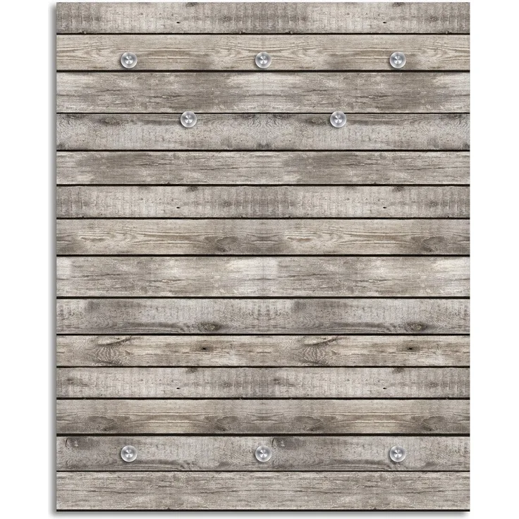 Queence Garderobe - "Boards" Druck auf hochwertigem Arcylglas inkl. Edelstahlhaken und Aufhängung, Format: 100x120cm