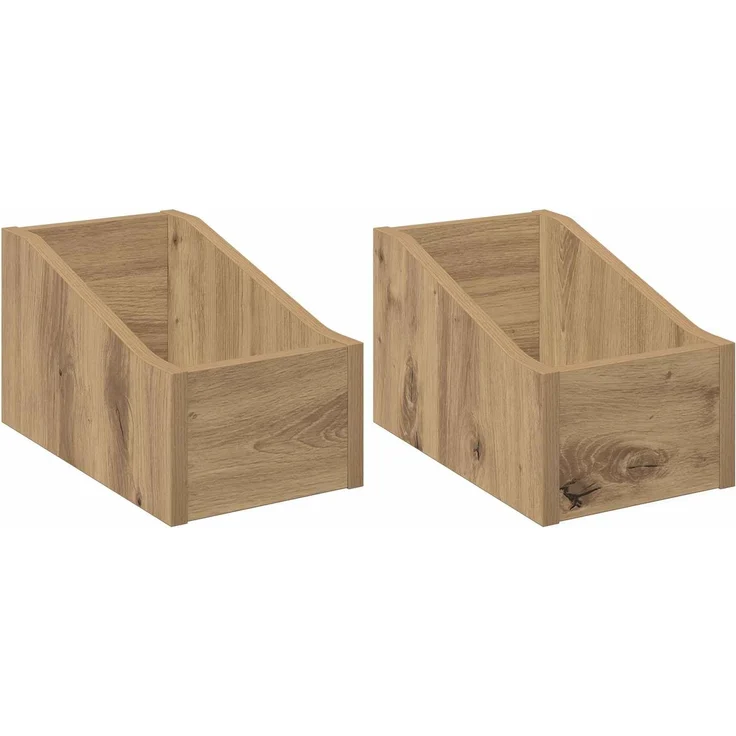 vidaXL LP Plattenbox 2 stk. Artisan-Eiche 18 x 32 x 18 cm 8012809 – Bild 2