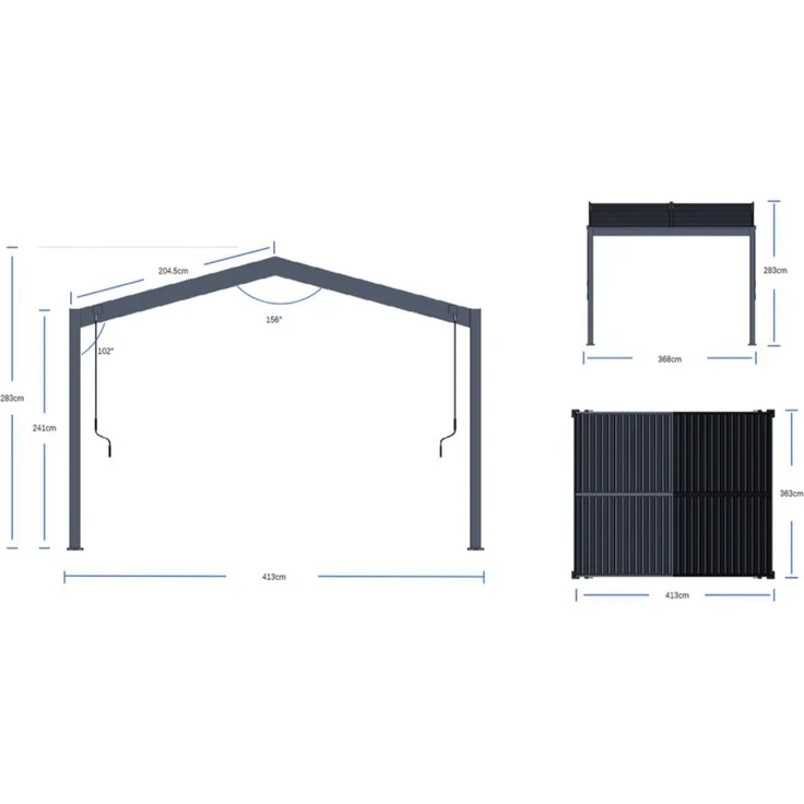 Paragon Outdoor Icon 1013 | Aluminium Pergola mit – Bild 5