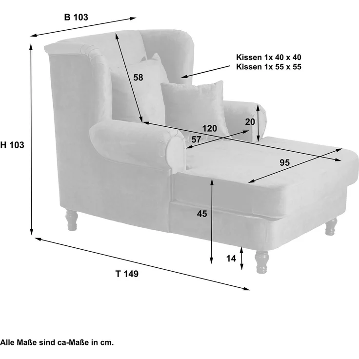 XXL Sessel inkl. Kissen Karley Samtvelours mais – Bild 6
