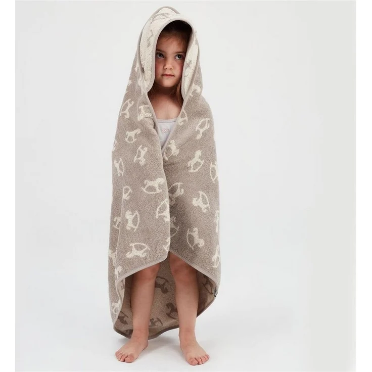 SEI Design Kapuzenhandtuch Kapuzentuch 80x80 Babyhandtuch mit Kapuze, Frottee (Liebevoll verpackt in einem hochwertigen Geschenkkarton – ideal zum Verschenken), 100% Organic Bio Baumwolle, Ideal als Badeponcho und Kuscheldecke – Bild 2