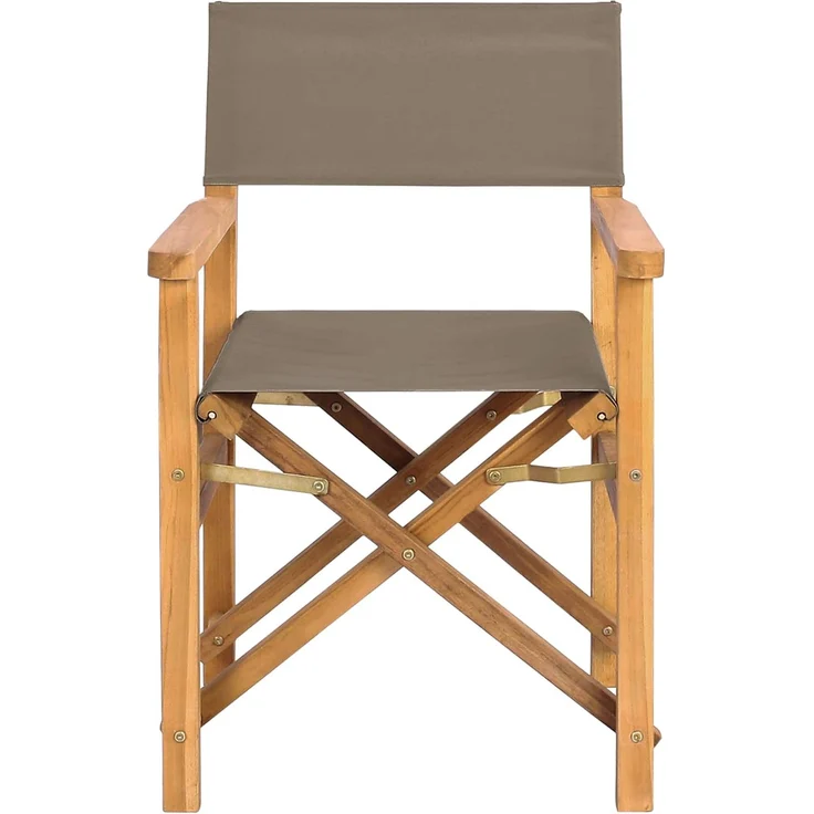 vidaXL Regiestuhl 100% Polyester mit solidem Teak 42032678 – Bild 4