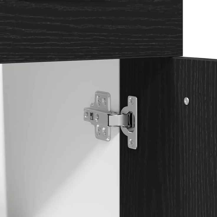 vidaXL Hängeschrank Schwarz Eichen-Optik 50 x 46 x 81,5 cm 863257 – Bild 9