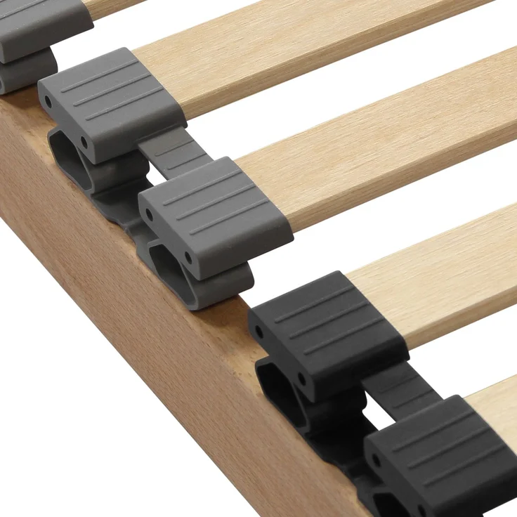 7 Zonen Lattenrost 70x200 mit verstellbarem Kopfteil - Ergonomischer Lattenrost 7 Zonen und stabilem Buchenholzrahmen, 28 flexible Federholzleisten, MADE IN GERMANY, Traglast ca. 150Kg – Bild 3